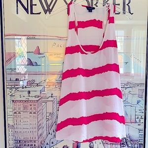 Witchery silk tank top with deep scoop neck and racer back size S